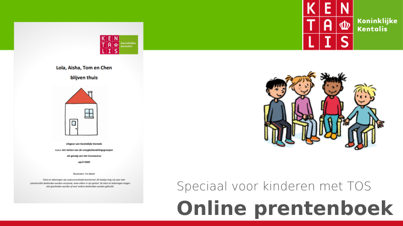 Online prentenboek over corona voor kinderen met TOS