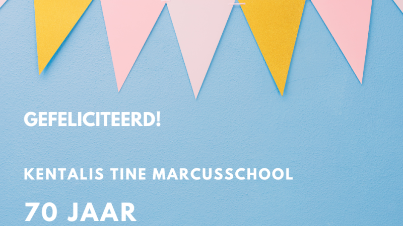 Gefeliciteerd Tine Marcusschool!