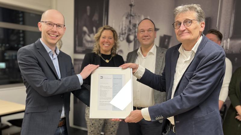 Ontvangst certificaat