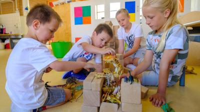 Koen en Luuk op school Koen en Luuk op school