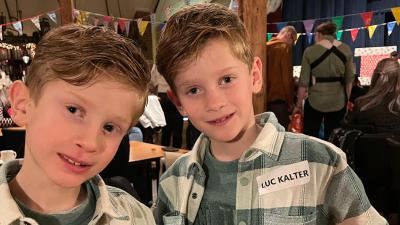 Foto van Lucas en Bas Foto van Lucas en Bas